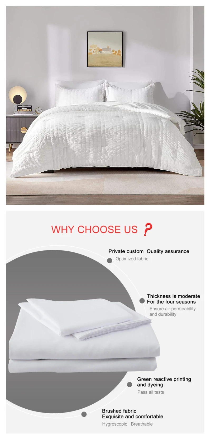 Microfiber Seersucker Polyester Bed Sheet Set Microfiber Seersucker Polyester Bed Sheet Set